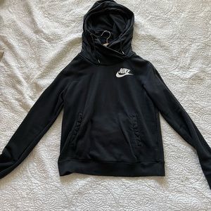 Nike black cowl neck hoodie